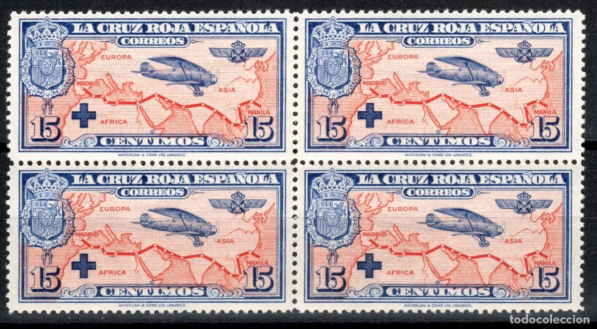 Sellos: EDIFIL 341 PRO CRUZ ROJA ESPA&Ntilde;OLA 1926 (BLOQUE DE 4). MNH **