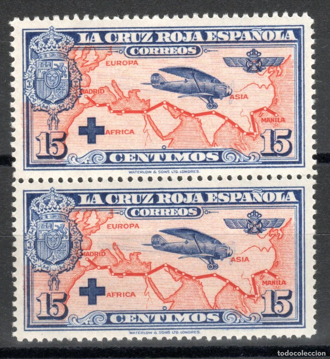 Sellos: EDIFIL 341 PRO CRUZ ROJA ESPA&Ntilde;OLA 1926 (PAREJA). MNH ** (SALIDA: 0,01 &euro;).