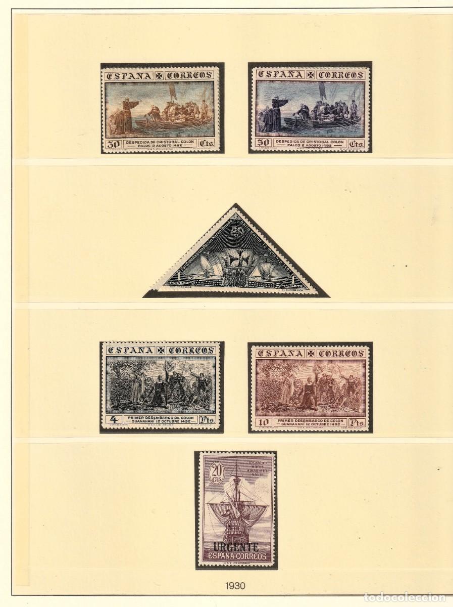 Sellos: Espa&ntilde;a edf n&ordm;531/46.Completa.Nuevos con fijasellos MH.Descubrimiento de America.1930.En hojas LIDNER
