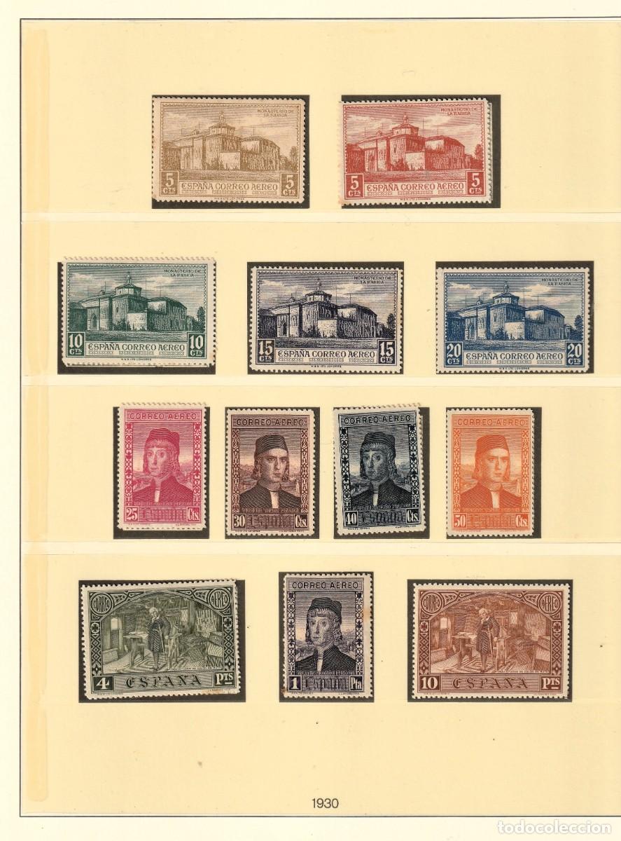 Sellos: Espa&ntilde;a edf n&ordm;547/58.Descubrimiento de America.Sellos con y sin fijasellos MNHo y MH.Aereos.1930