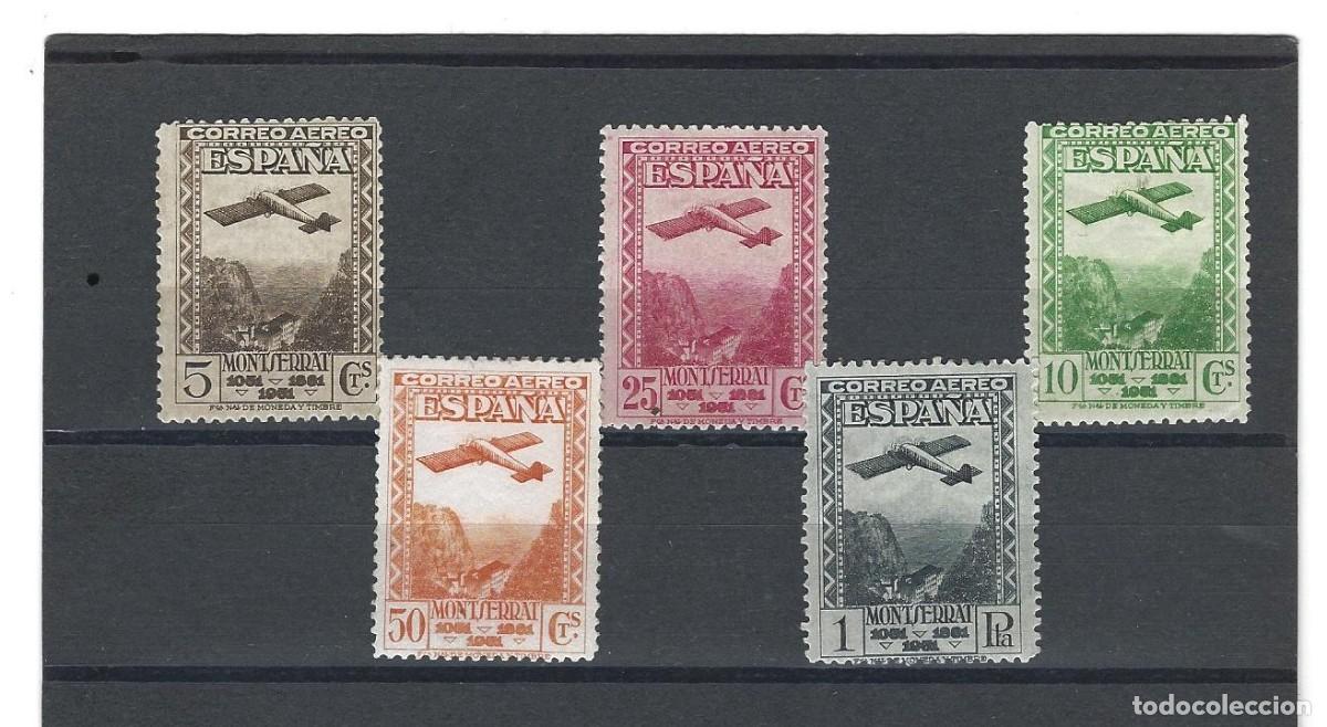 Sellos: SELLOS ESPA&Ntilde;A 1931 ** 650/654 MONTSERRAT AEREA LUJO MNH