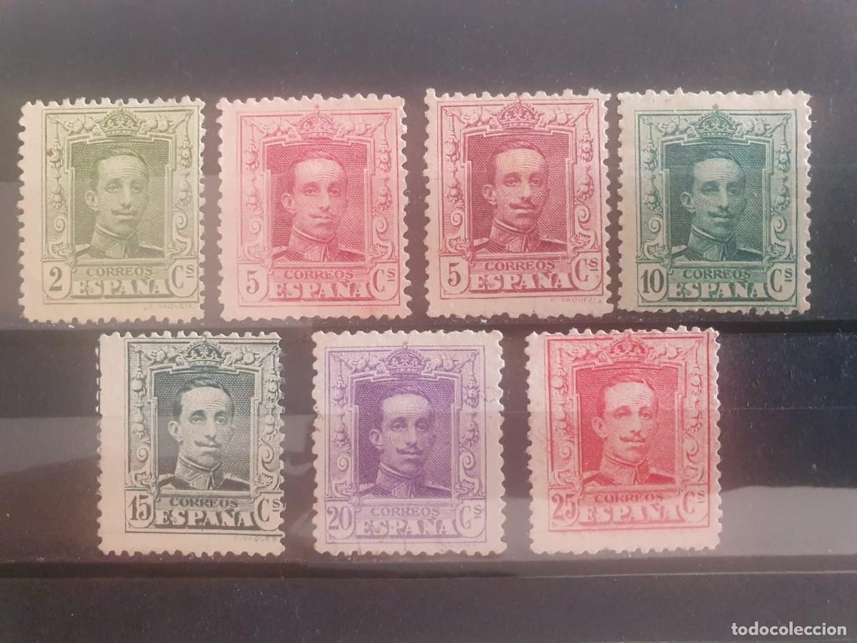 Sellos: LOTE SELLOS NUEVOS * ALFONSO XIII TIPO VAQUER ESPA&Ntilde;A 1922