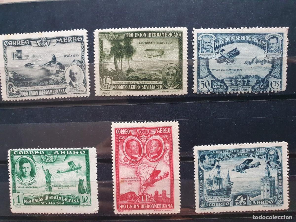 Sellos: LOTE SELLOS NUEVOS */** PRO IBEROAMERICANA AEREOS ESPA&Ntilde;A 1930