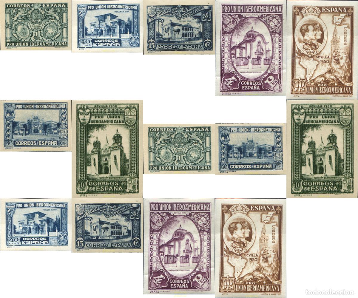 Sellos: 272004 HINGED ESPA&Ntilde;A 1930 PRO UNION IBEROAMERICANA