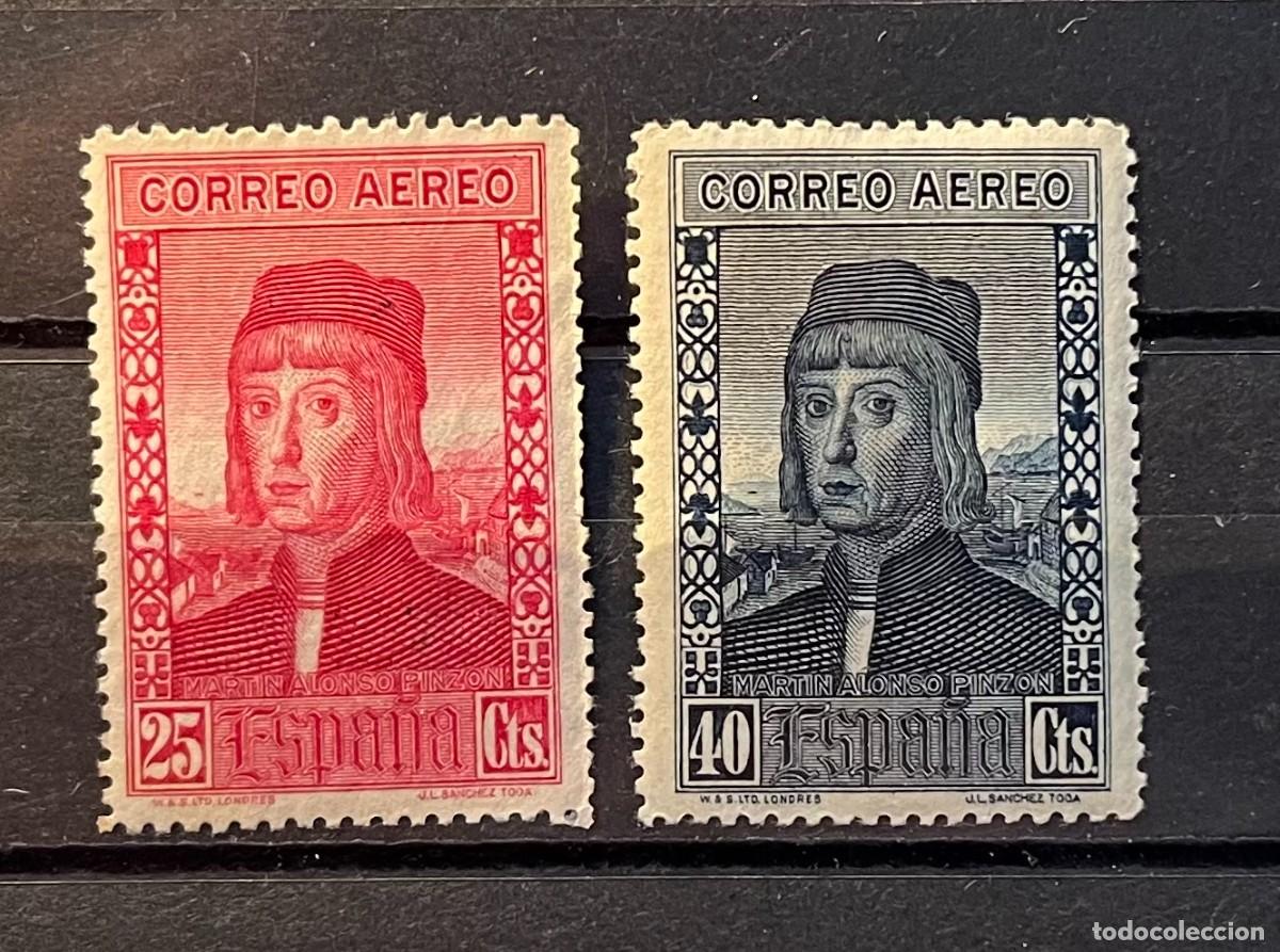 Sellos: 1930,descubrimiento de am&eacute;rica,MN*,*centrado,goma,color