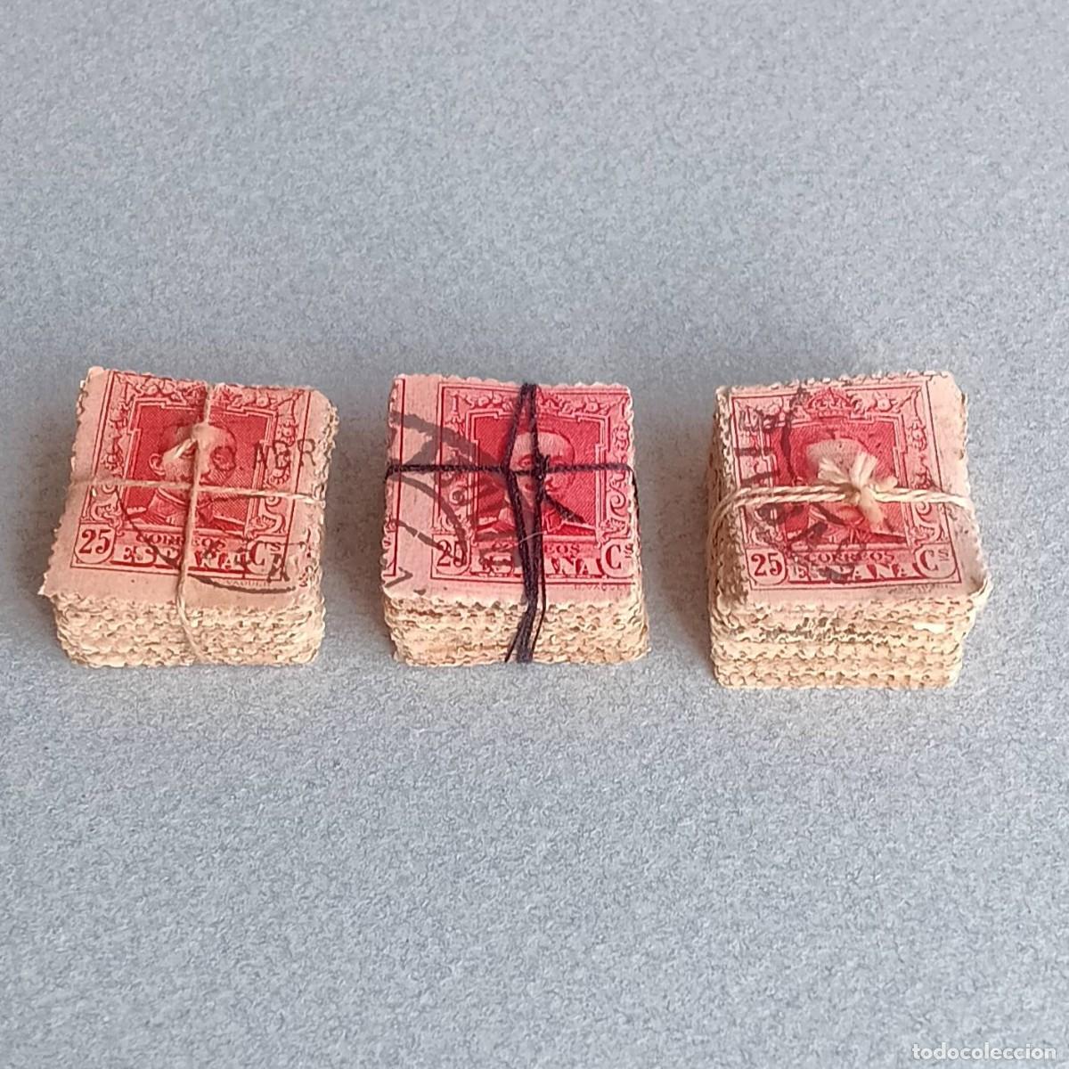 Sellos: ALFONSO XIII. 1922-30. 25c. 300 SELLOS Matasello. Edifil. 317 .
