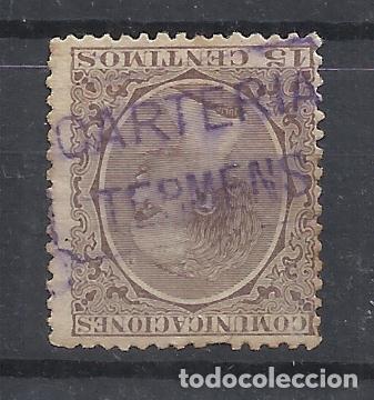 Sellos: alfonso XIII PELON EDIFIL 219 CARTERIA TERMENS LLEIDA LERIDA