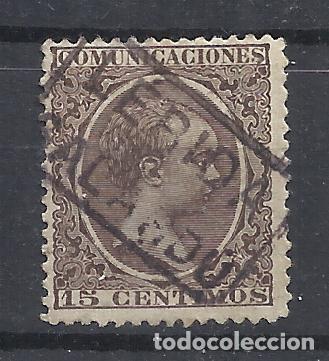 Sellos: alfonso XIII PELON EDIFIL 219 CARTERIA SALARDU LLEIDA LERIDA