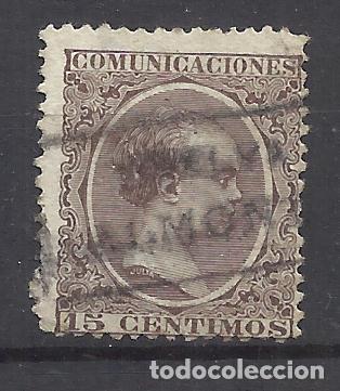 Sellos: alfonso XIII PELON EDIFIL 219 CARTERIA ALMONTE HUELVA