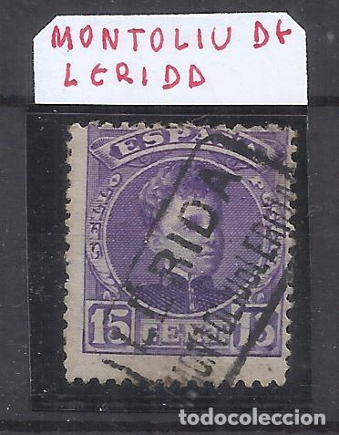 Sellos: alfonso XIII CADETE EDIFIL 246 CARTERIA MONTOLIU LLEIDA LERIDA