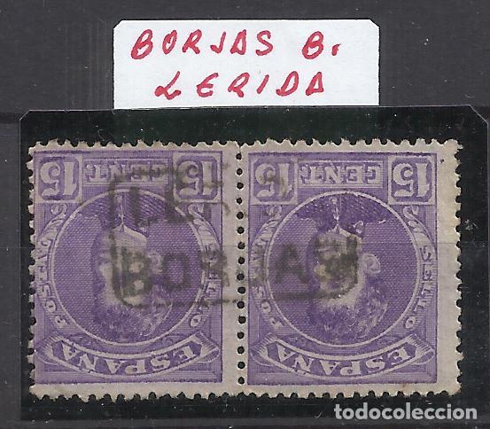 Sellos: DUO alfonso XIII CADETE EDIFIL 246 CARTERIA BORGES BLANQUES LLEIDA LERIDA