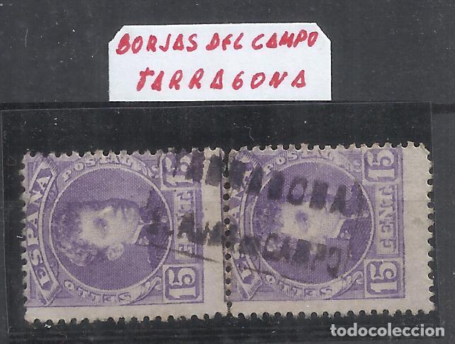 Sellos: DUO alfonso XIII CADETE EDIFIL 246 CARTERIA BORGES DEL CAMP TARRAGONA