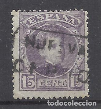 Sellos: DUO alfonso XIII CADETE EDIFIL 246 CARTERIA CERRO HUELVA