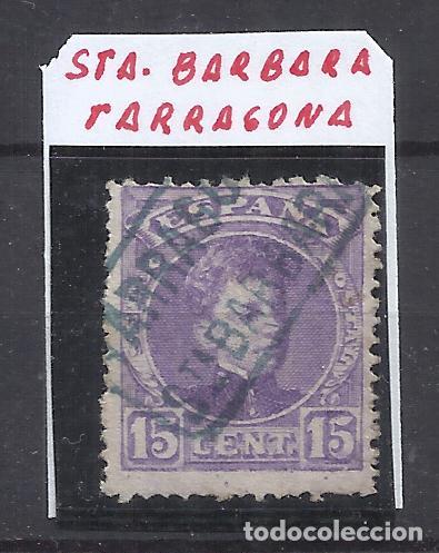 Briefmarken: alfonso XIII CADETE EDIFIL 246 CARTERIA SANTA BARBARA TARRAGONA