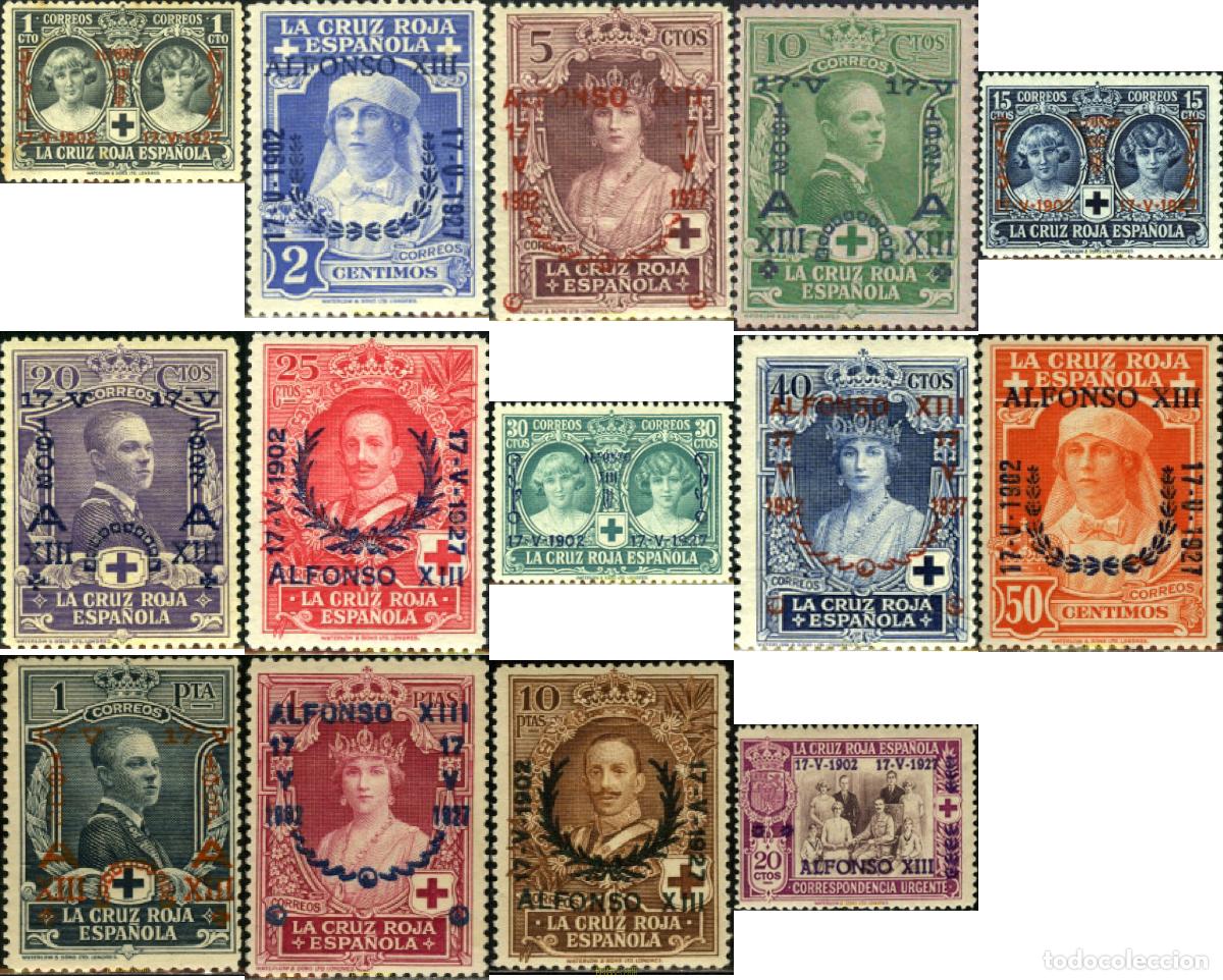 Sellos: 85504 MNH ESPA&Ntilde;A 1927 25 ANIVERSARIO DE LA CORONACION DE ALFONSO XIII