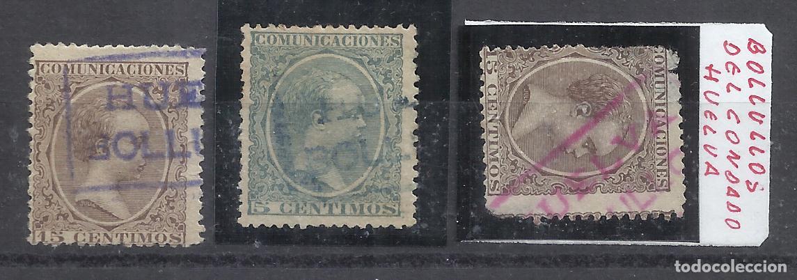 Sellos: alfonso XIII PELON CARTERIA BOLLULLOS DEL CONDADO HUELVA