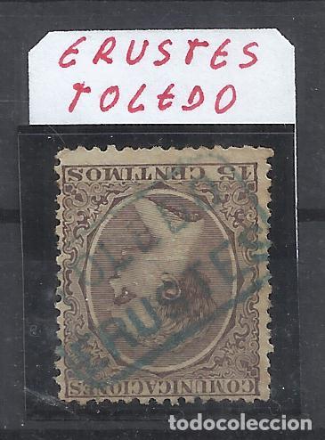 Sellos: alfonso XIII PELON EDIFIL 219 CARTERIA ERUSTES TOLEDO