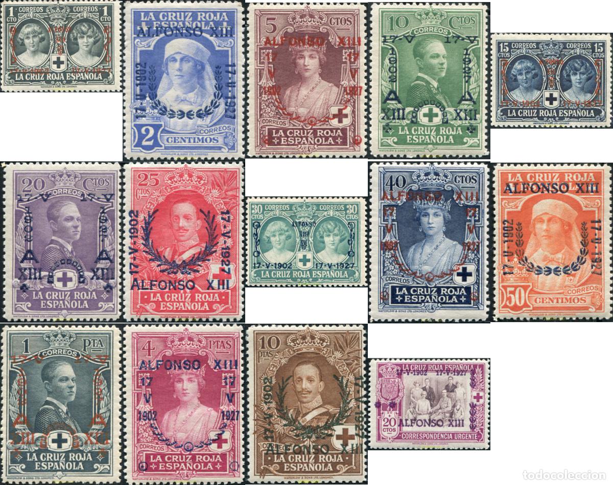 Sellos: 627364 HINGED ESPA&Ntilde;A 1927 25 ANIVERSARIO DE LA CORONACION DE ALFONSO XIII