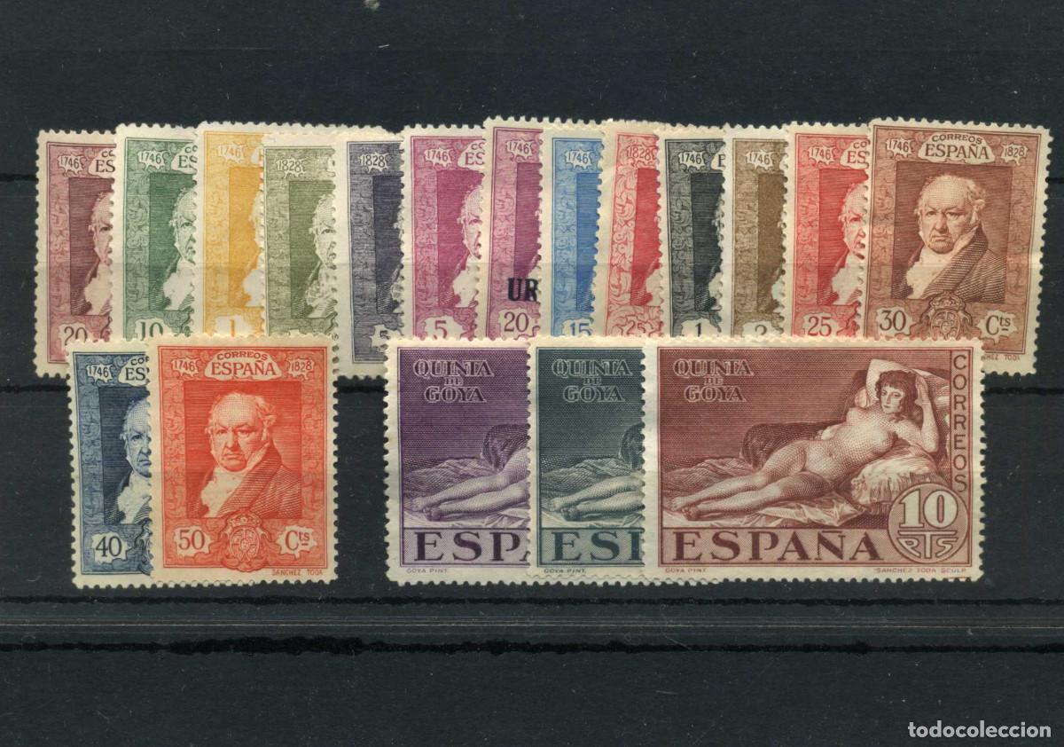 Sellos: XS- QUINTA DE GOYA 1930 Serie x18 Nuevos SIN GOMA MH*