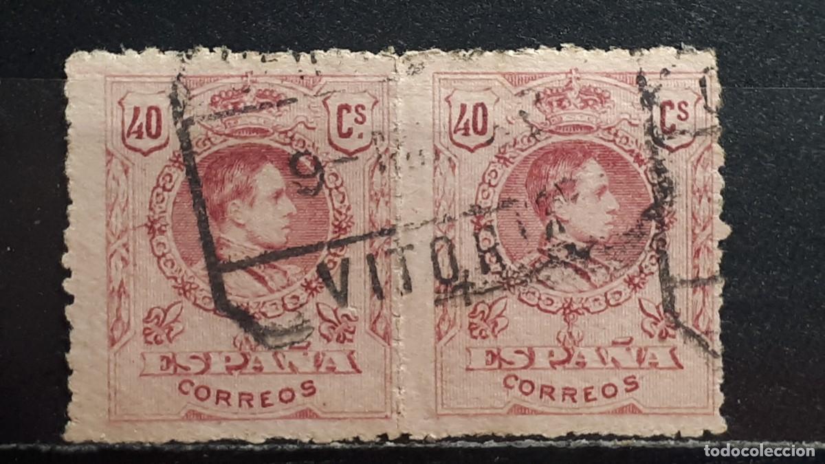 Sellos: ESPA&Ntilde;A. A&Ntilde;O 1909. &deg;. EDIFIL 276. PAREJA.