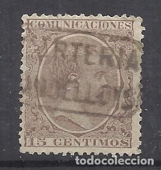 Sellos: alfonso XIII PELON EDIFIL 219 carteria riudellots de la selva girona gerona