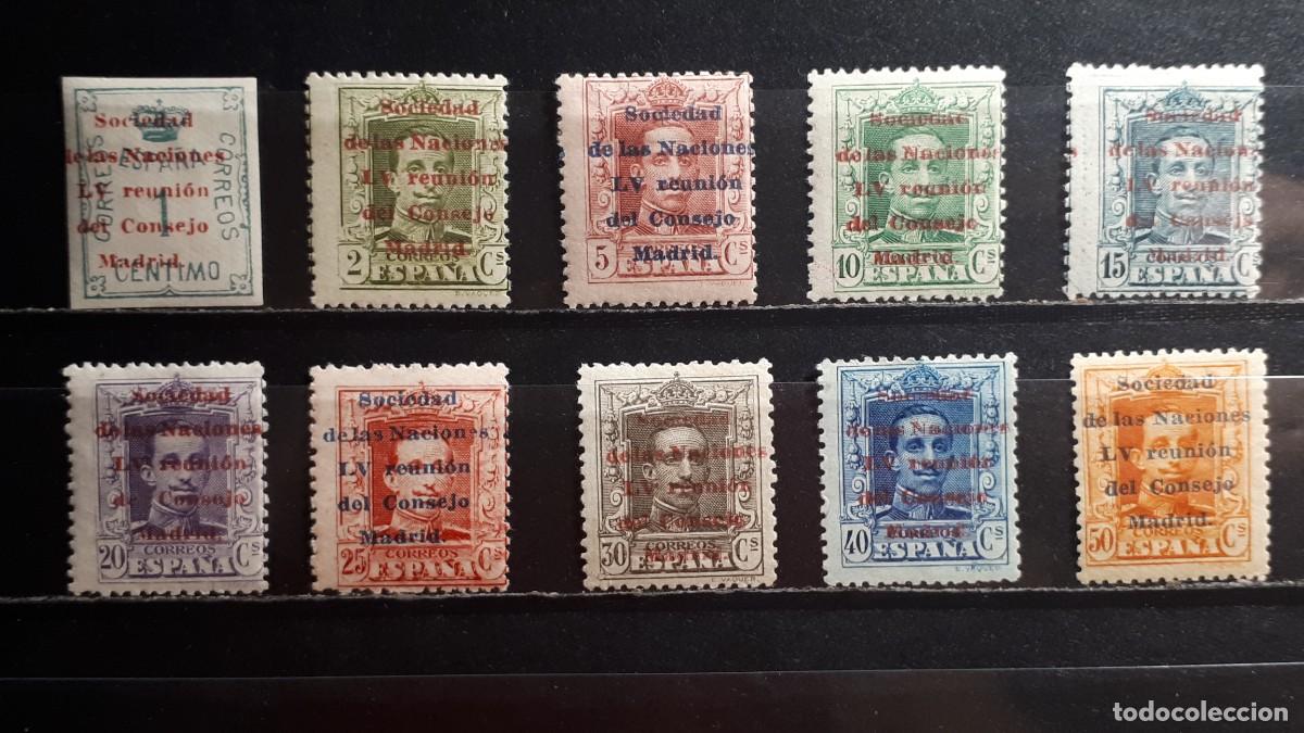 Sellos: ESPA&Ntilde;A. A&Ntilde;O 1929. *. EDIFIL 455/64 Serie corta