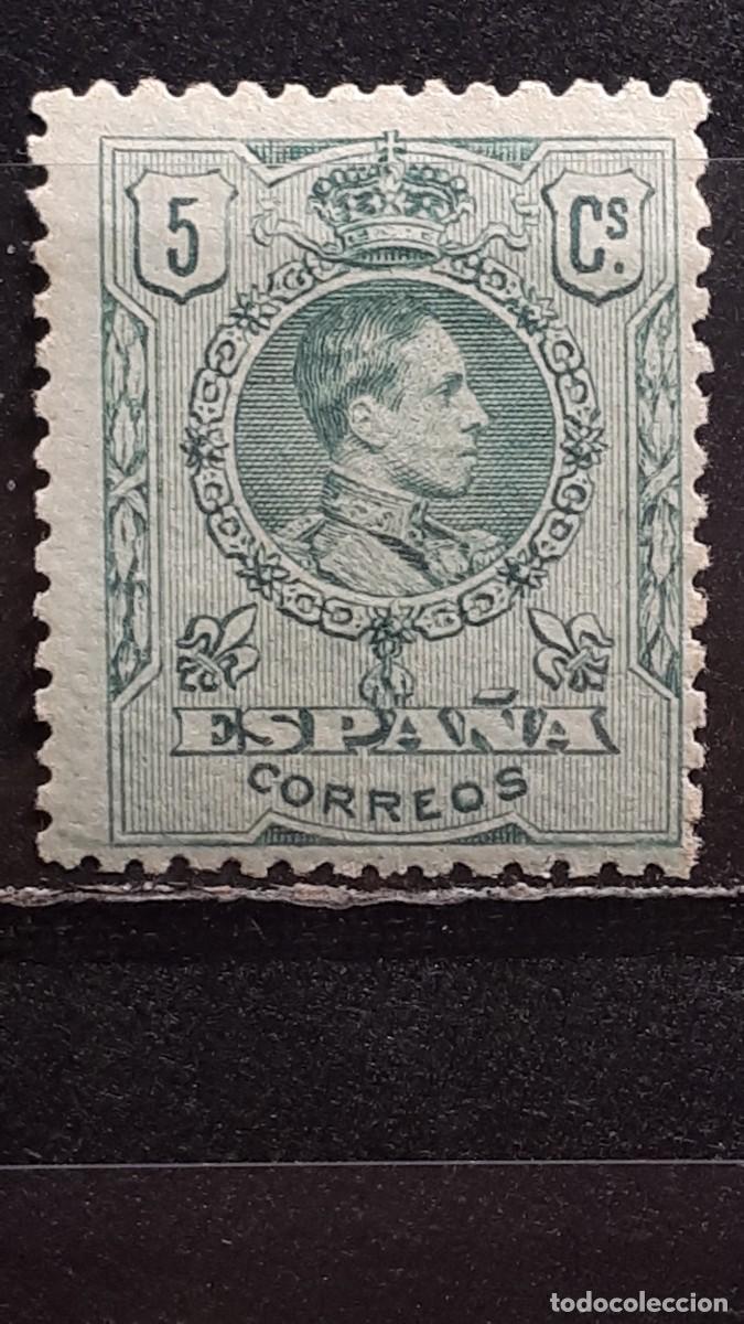 Sellos: ESPA&Ntilde;A. A&Ntilde;O 1909. **. EDIFIL 268