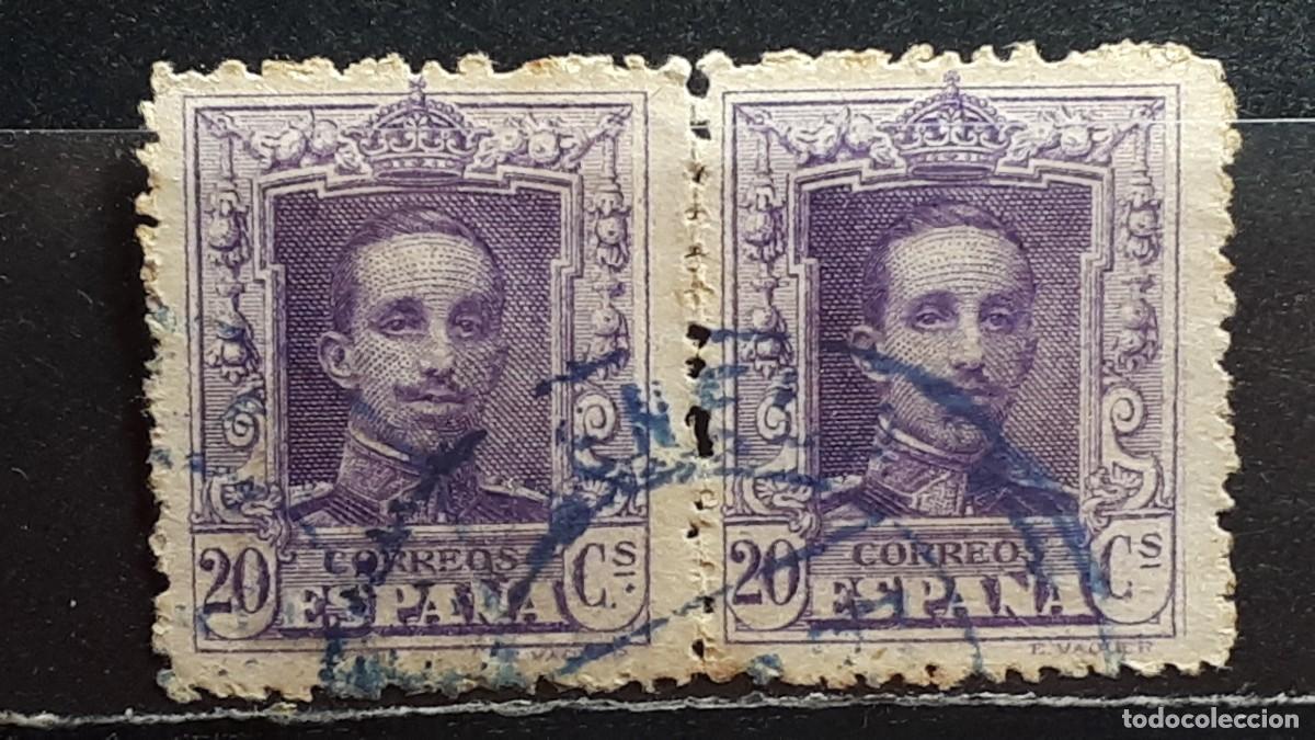 Sellos: ESPA&Ntilde;A. A&Ntilde;O 1922. &deg;. EDIFIL 316. Pareja