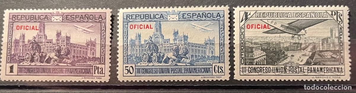 Sellos: 1934 Union Paramericana,centrados,color,goma,MN*