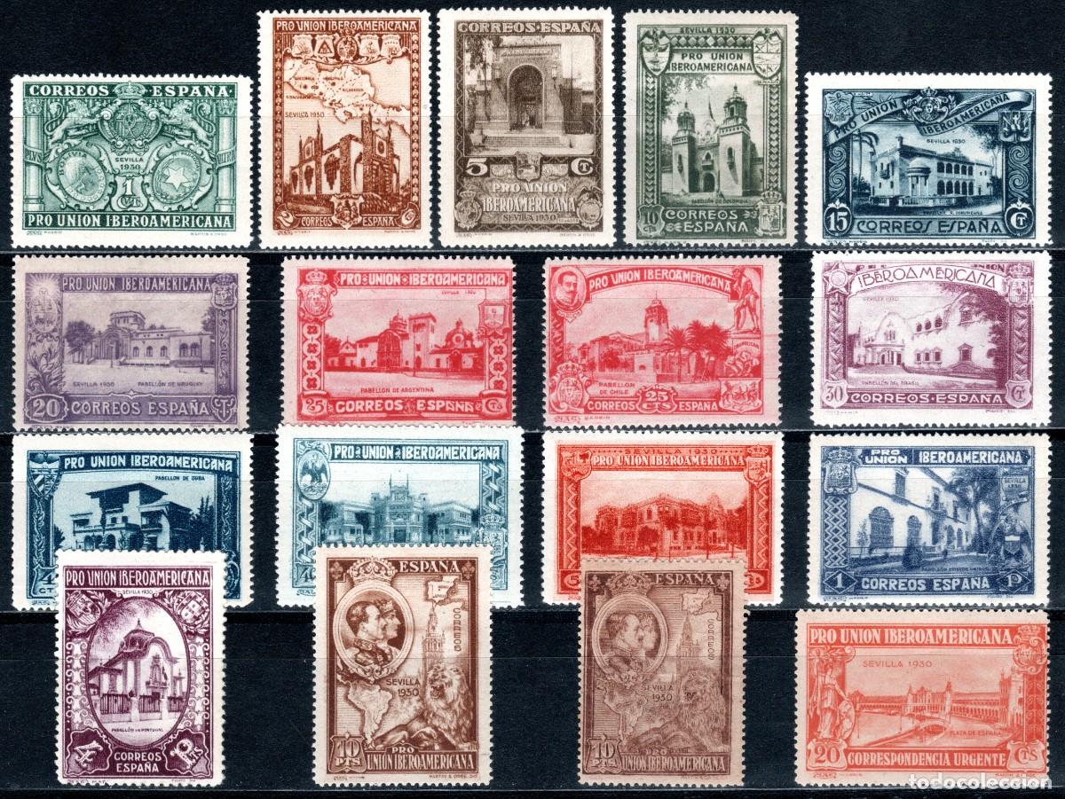 Sellos: EDIFIL 566-582 PRO UNI&Oacute;N IBEROAMERICANA 1930 (SERIE COMPLETA). VALOR CAT&Aacute;LOGO: 618 &euro;. MNH **