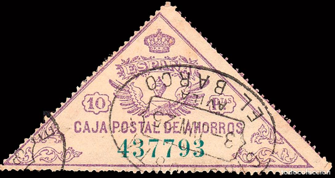 Sellos: &Aacute;vila - G&aacute;lvez o Caja Postal Ahorros 6 - Mat &rdquo;El Barco - Giro Postal&rdquo;