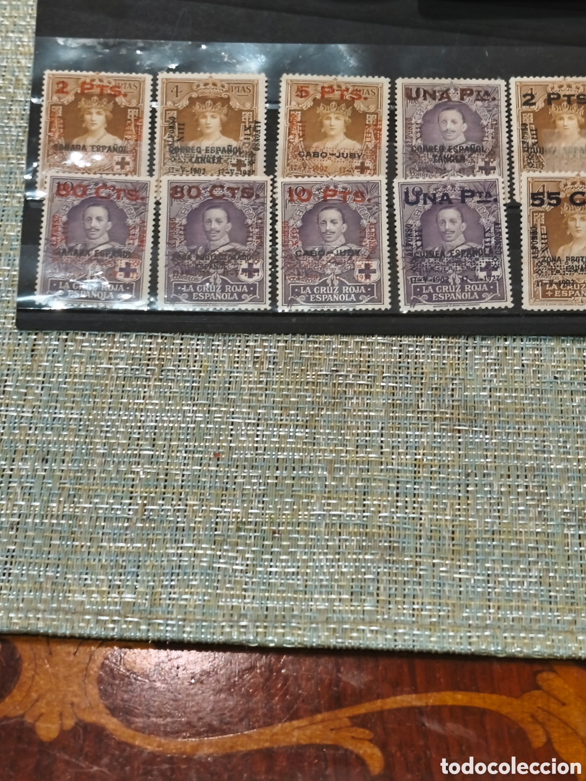 Sellos: Serie completa de Espa&ntilde;a n 392/401,nueva. Con goma *,algunos sin y otros con char..muy escasa ,800&euro;
