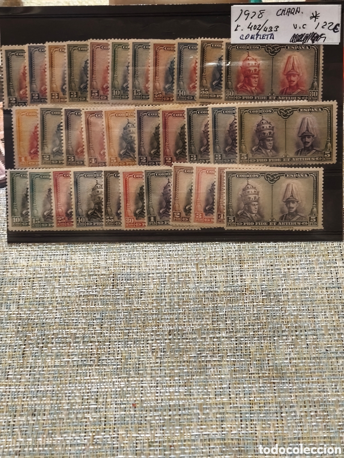 Sellos: Serie completas san D&aacute;maso y santiago, n402/33,,nuevas con char*,ver imagenes