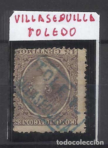 Sellos: ALFONSO XIII PELON CARTERIA VILLASEQUILLA TOLEDO