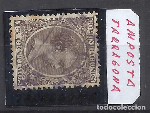 Sellos: ALFONSO XIII PELON CARTERIA amposta TARRAGONA