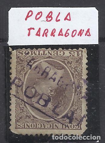 Sellos: ALFONSO XIII PELON CARTERIA POBLA TARRAGONA
