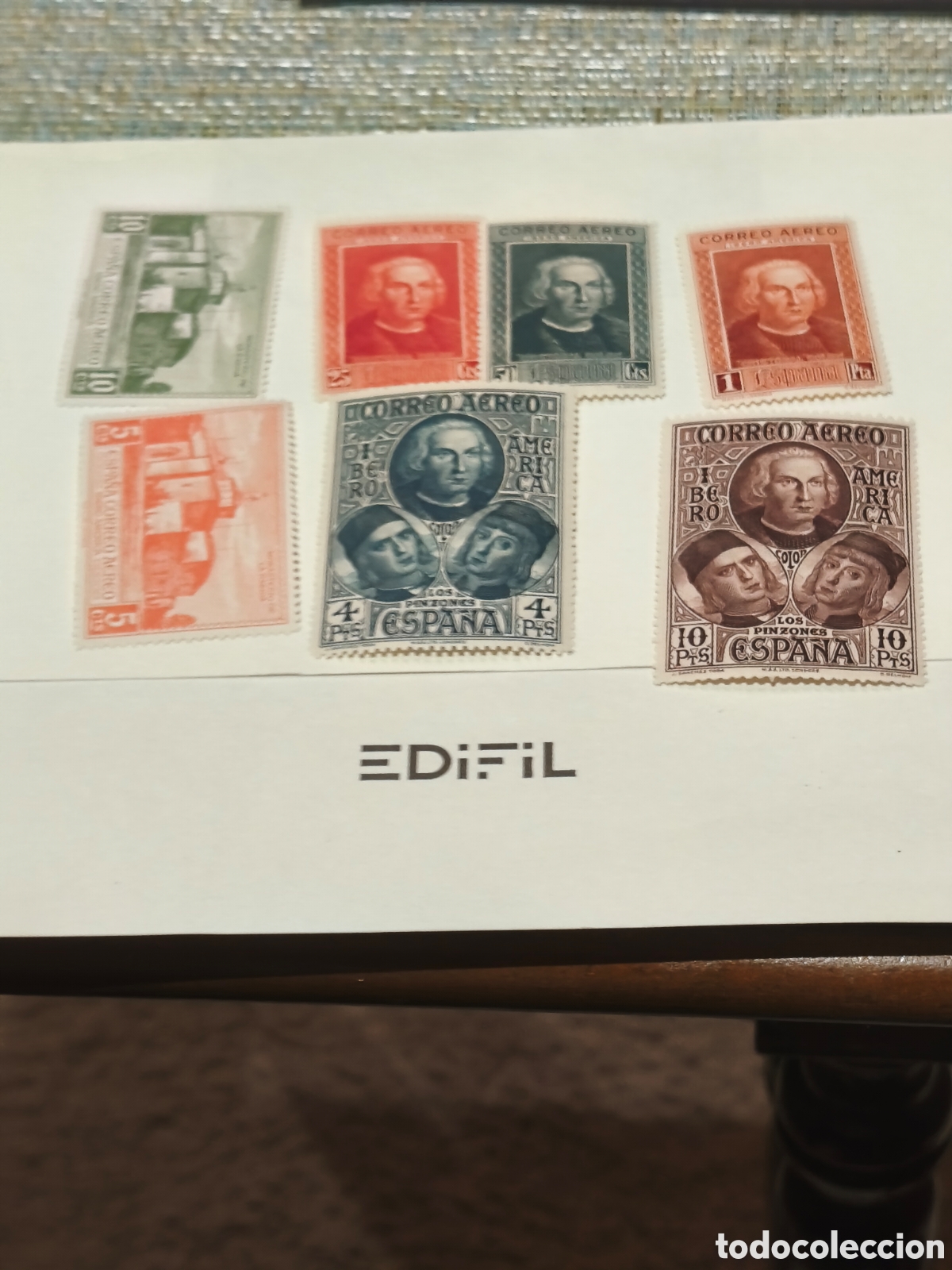 Sellos: Serie completa de Espa&ntilde;a n 559/65 nueva con su goma** colon ,ver im&aacute;genes escasa