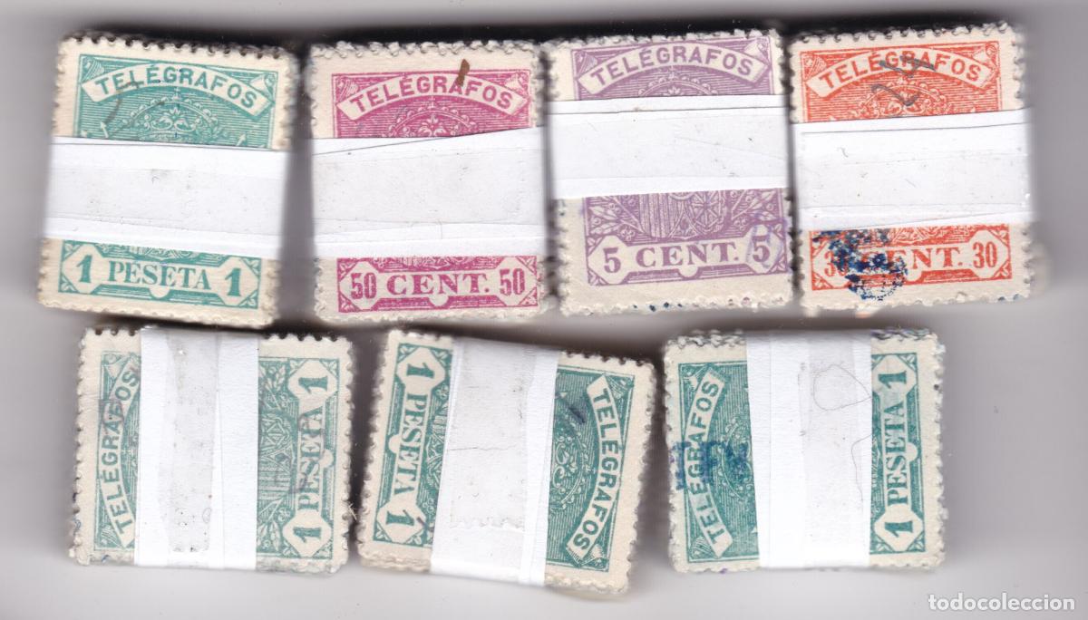 Sellos: FC4-63-TELEGRAFOS Emisi&oacute;n 1921 x 700 Sellos Pastillas + 1200 euros Cat&aacute;logo. Buena Calidad