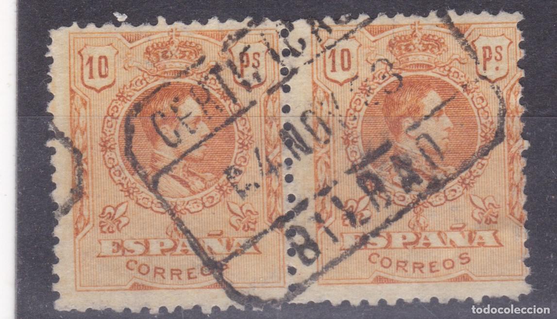 Sellos: SS8- Alfonso XIII Medall&oacute;n 10 Ptas Edifil 280. PAREJA Usados BILBAO