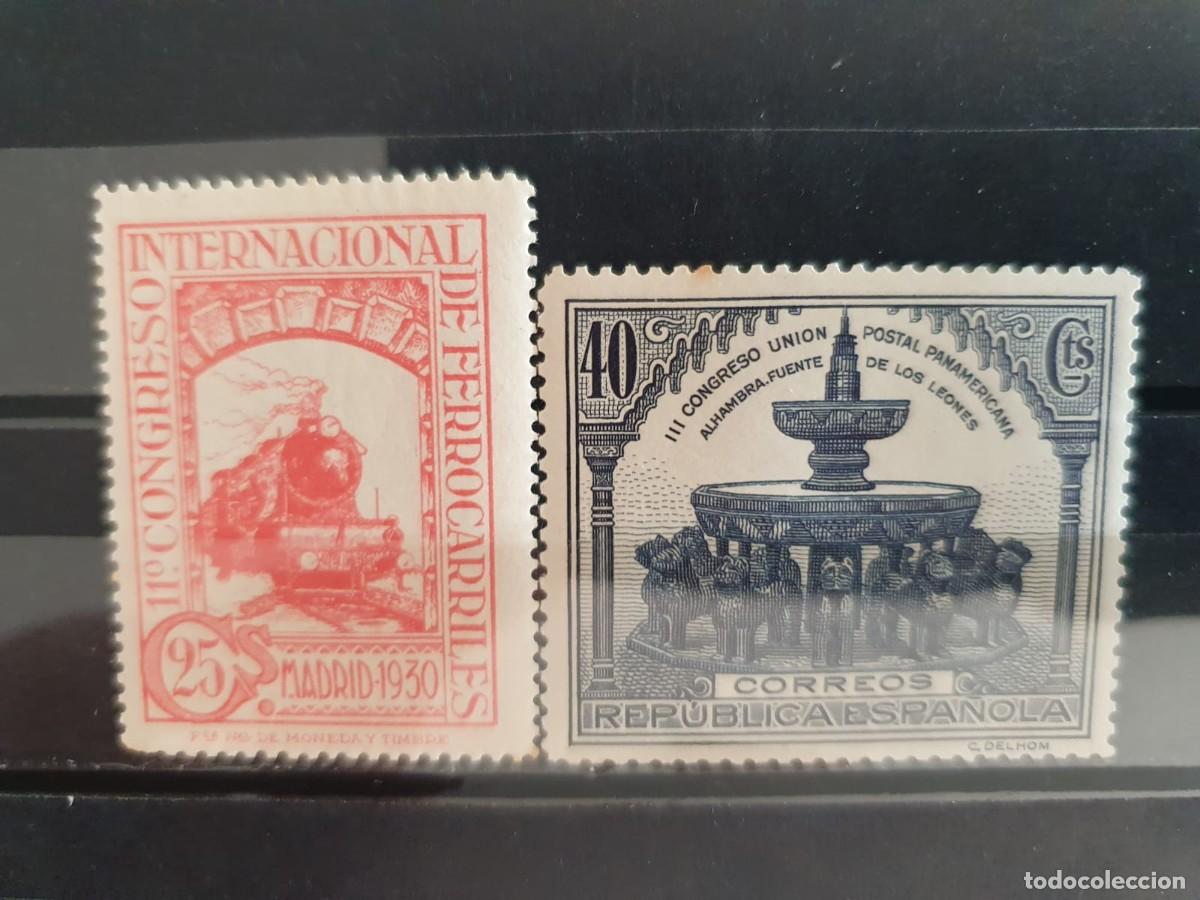 Sellos: EDIFIL 475 ** + 609 ** ESPA&Ntilde;A 1930 1931