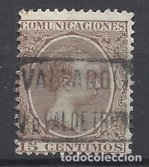 Sellos: ALFONSO XIII PELON CARTERIA Vega de Valdetronco VALLADOLID