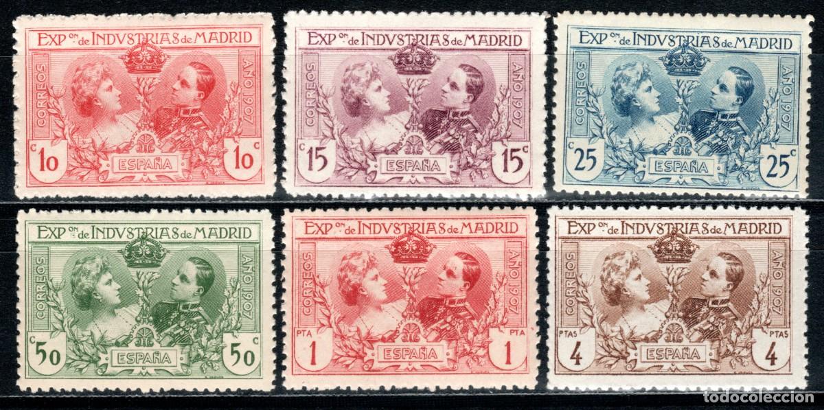 Sellos: EDIFIL SR1-SR6 EXPOSICI&Oacute;N DE INDUSTRIAS DE MADRID 1907 (S. COMPLETA) . VALOR CAT&Aacute;LOGO: 120 &euro;. MNH **
