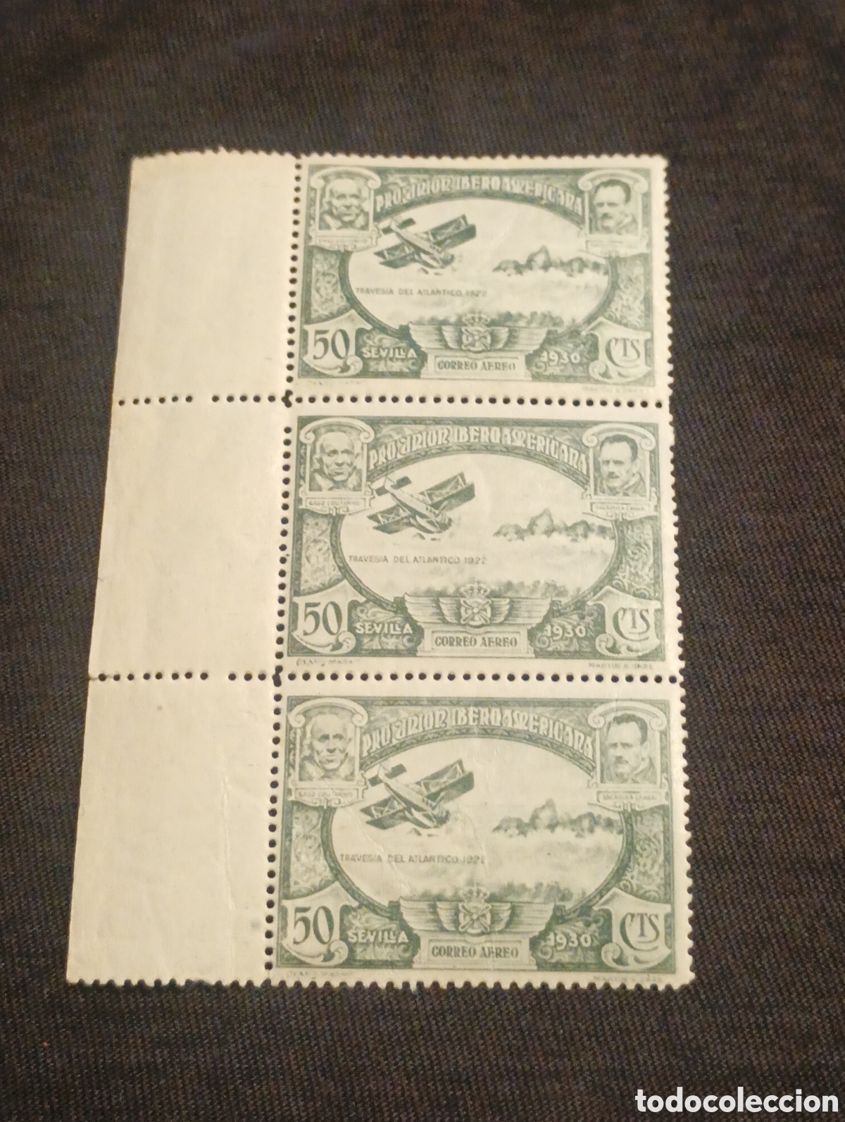 Sellos: sellos de correo a&eacute;reo de Espa&ntilde;a de 1930 Pro Uni&oacute;n Iberoamericana edifil 587