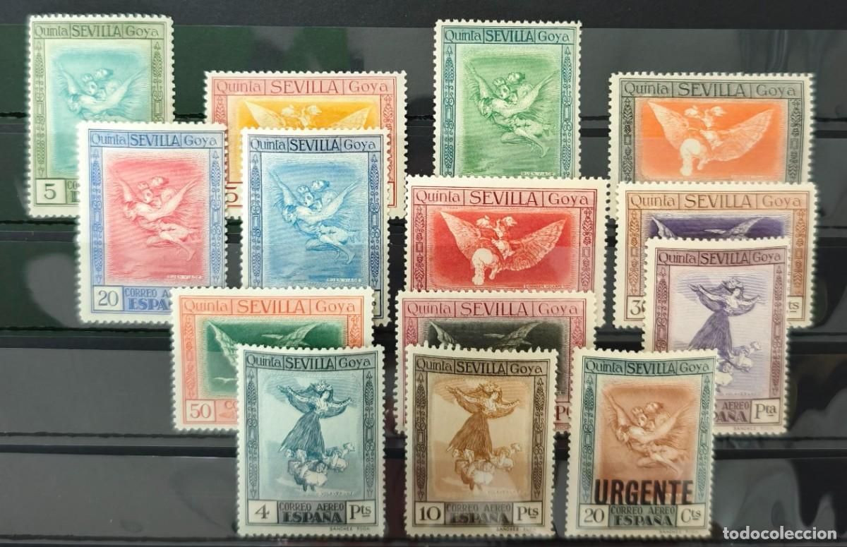 Sellos: ESPA&Ntilde;A. EDIFIL 517/530 ** QUINTA DE GOYA. VALOR DE CAT&Aacute;LOGO 35 &euro;