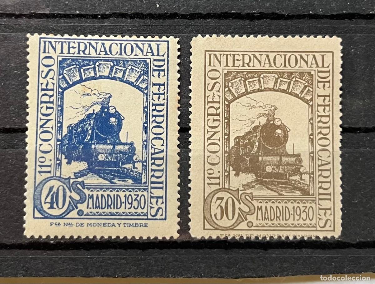 Sellos: 1926 Congreso del ferrocarril MNH** sin goma,centrados color numerados