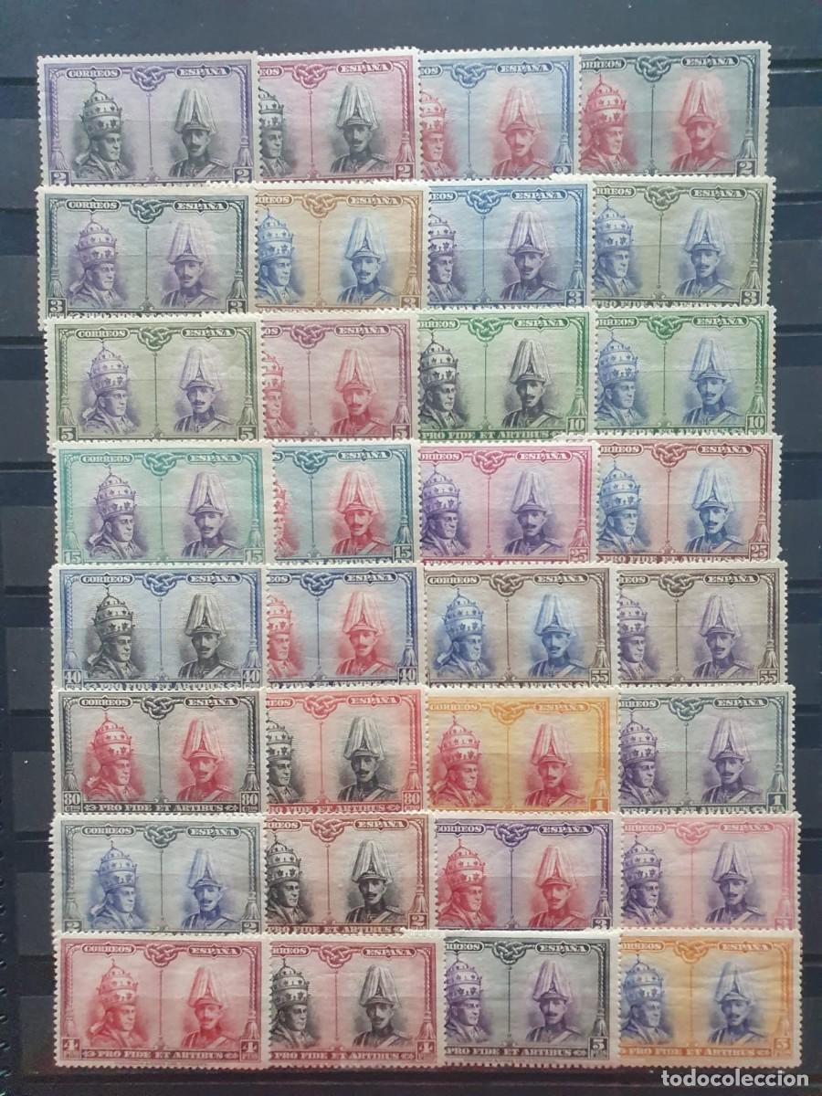 Sellos: SERIES COMPLETAS EDIFIL 402 * A 433 * PRO CATACUMBAS ESPA&Ntilde;A 1928