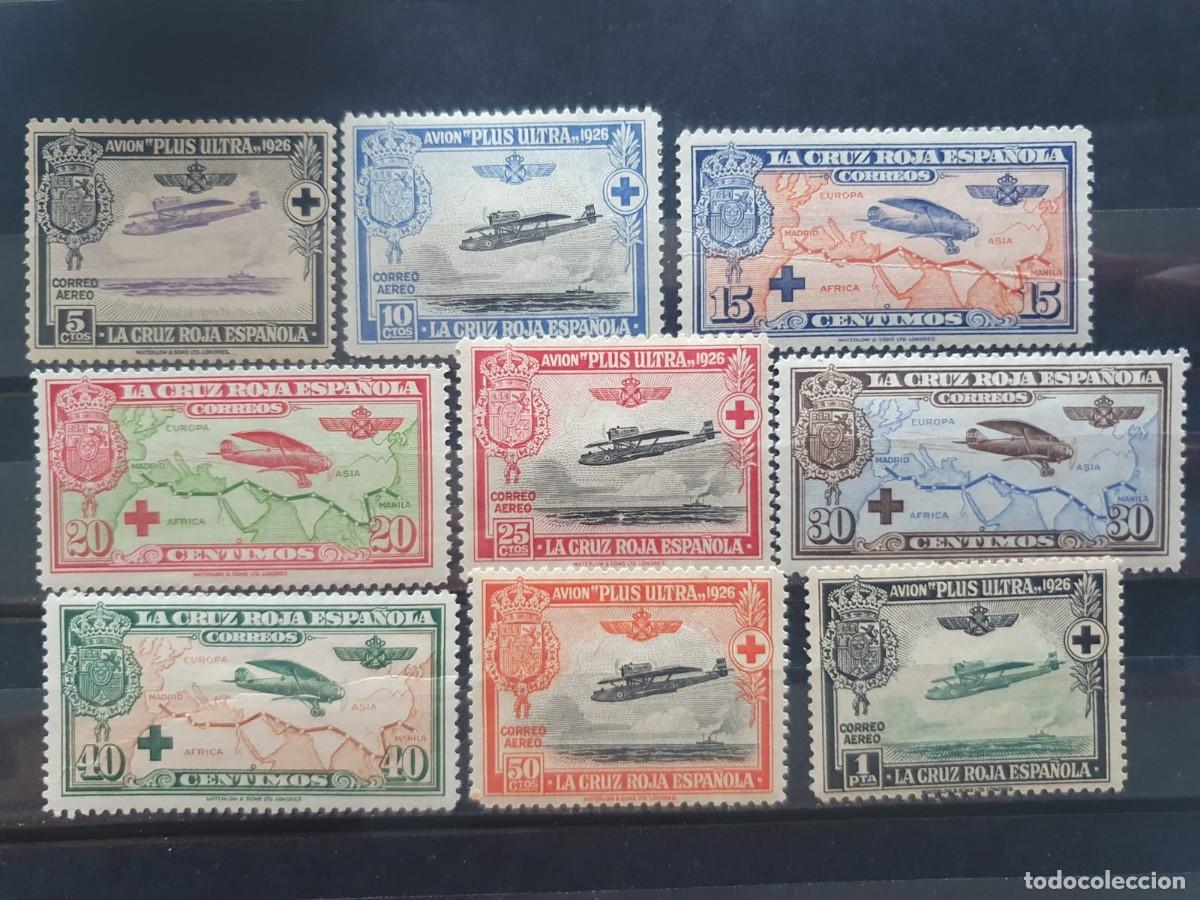 Sellos: EDIFIL 339 A 347 */** CRUZ ROJA ESPA&Ntilde;A 1926