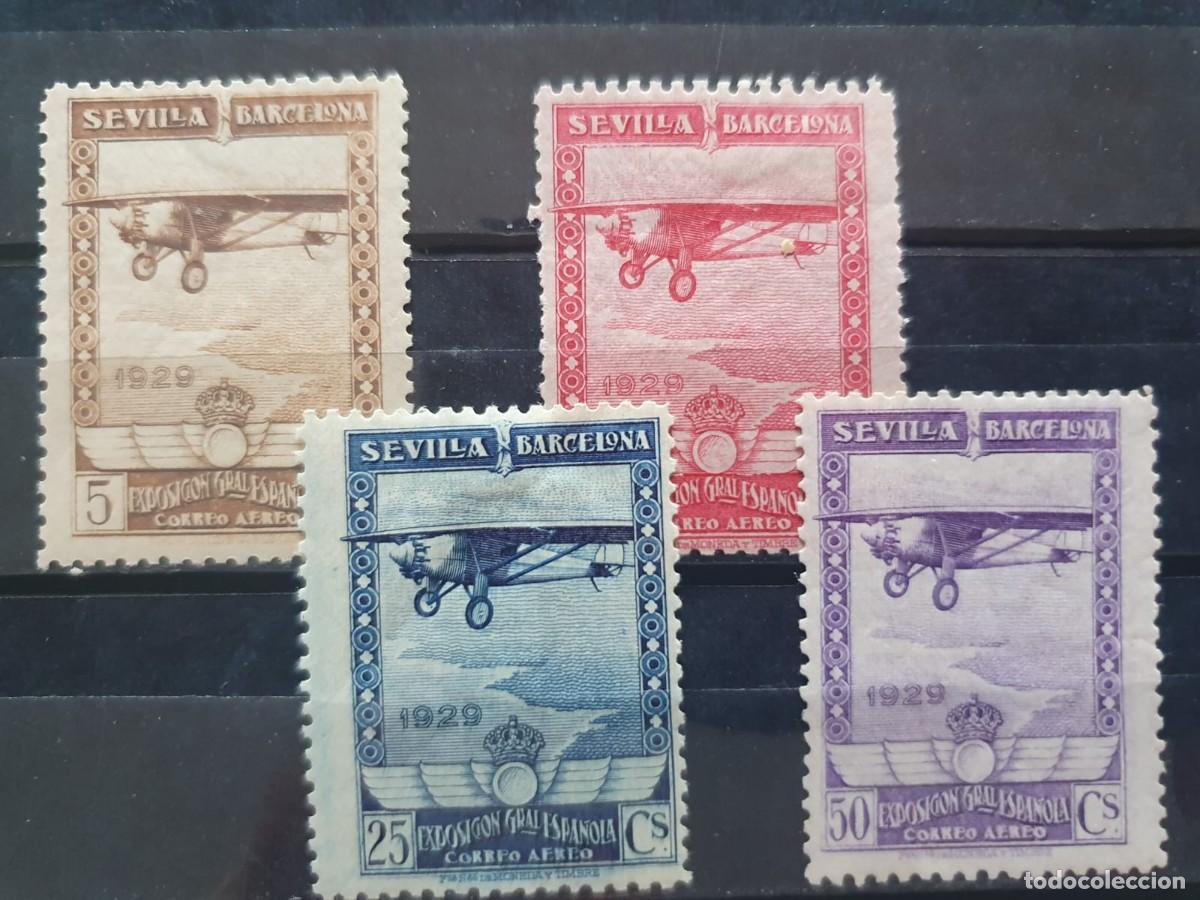 Sellos: EDIFIL 448 A 451 */** ESPA&Ntilde;A 1929