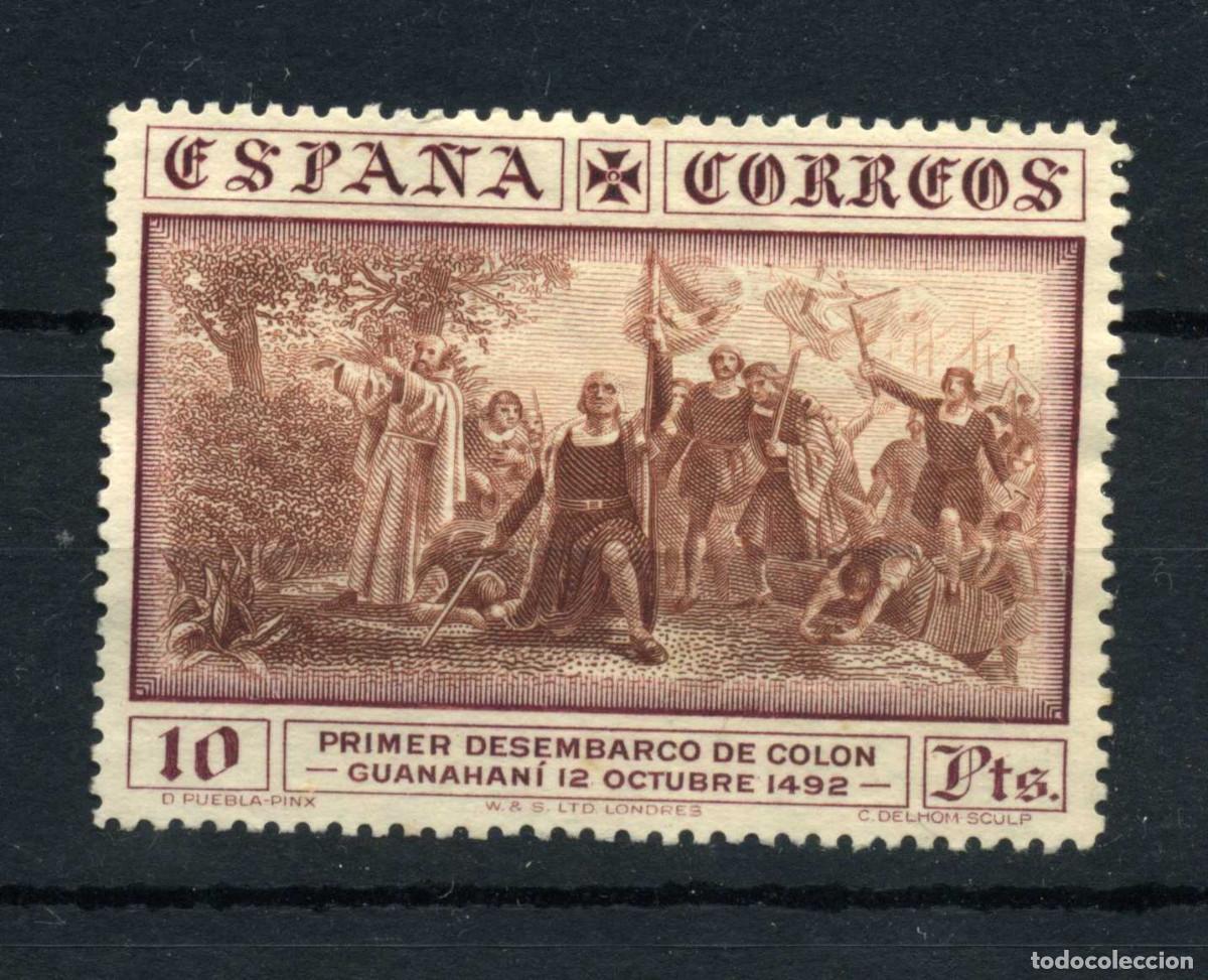 Sellos: XS- Descubrimiento de Am&eacute;rica 1930 10 Pesetas Ed. 545 MH*