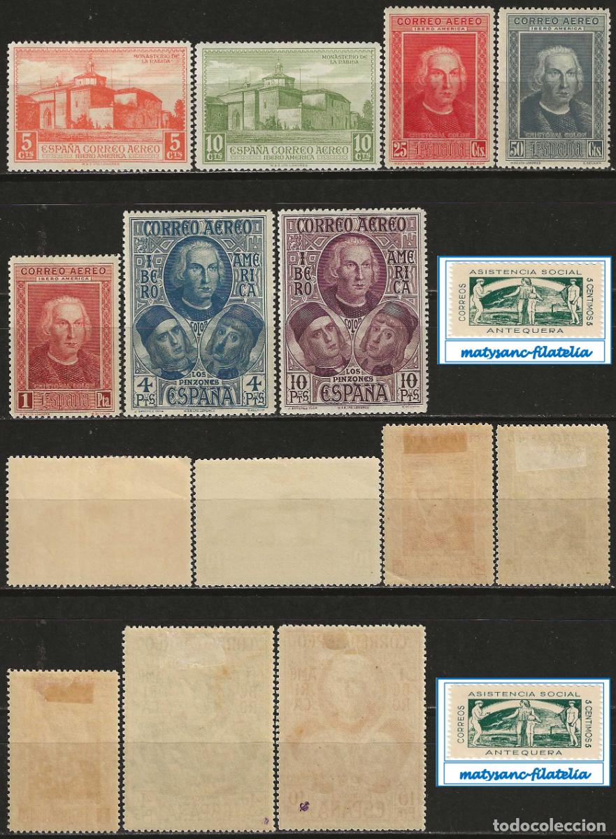 Selos: ESPA&Ntilde;A 1930. EDIFIL 559/565. SERIE COMPLETA &rdquo;DESCUBRIMIENTO DE AM&Eacute;RICA&rdquo;. L2
